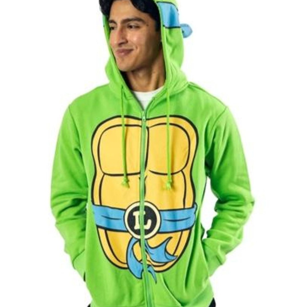 Bioworld Teenage Mutant Ninja Turtles Leonardo Long Sleeve Men's  Cosplay Hoodie